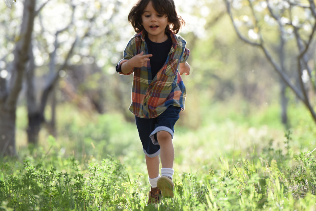 child running